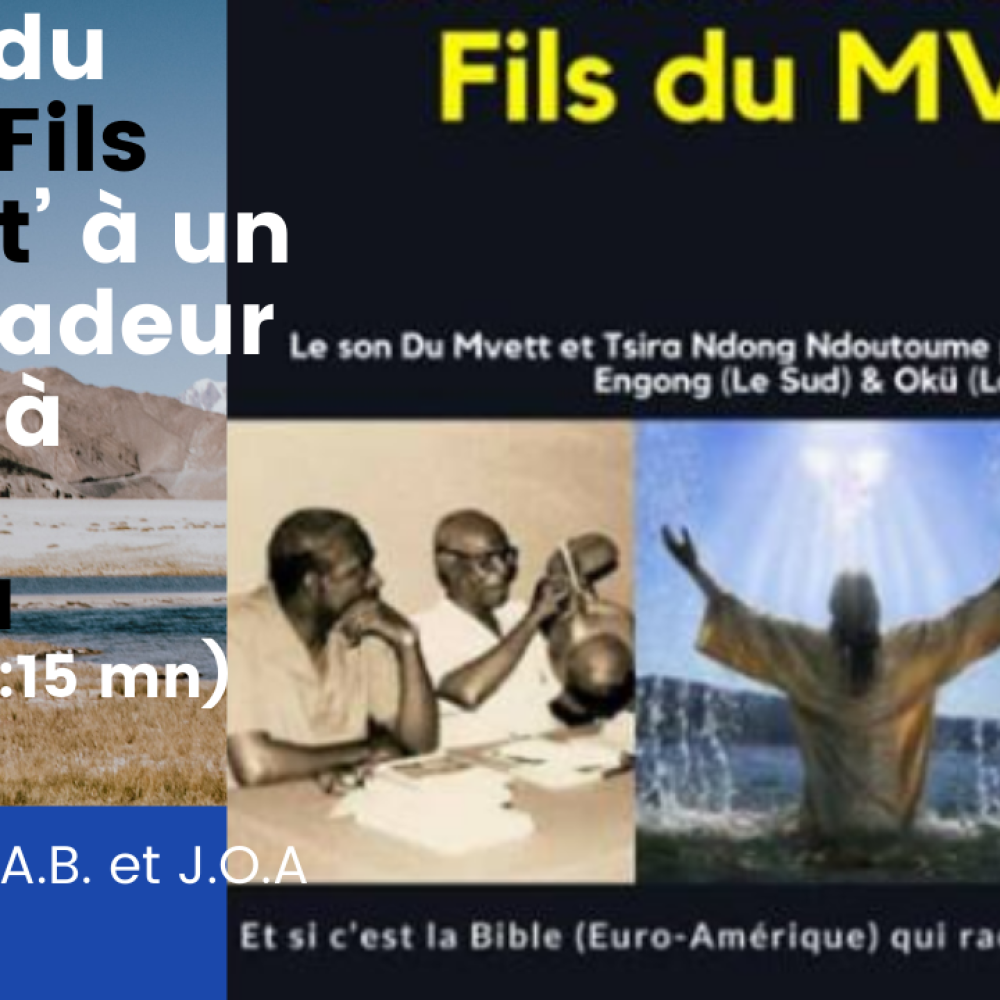 Culture JC/ Remise du livre &#8220;Le Fils Du Mvett&#8221; à S.E. Athanase Boudo, Ambassadeur du Burkina Faso au Canada par J.O.A (Ngame Ekang)- 3:15mn