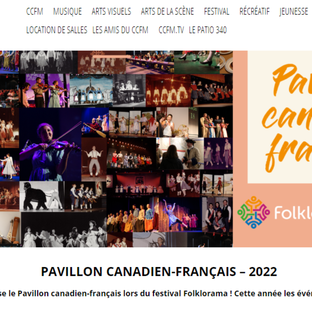 Canada (Winnipeg, MB)/ Folklorama 2022 / CCFM-Centre culturel franco-manitobain, &#8220;Le Pavillon canadien-français du 7 au 13 août 2022 / The French-Canadian Pavilion&#8221;