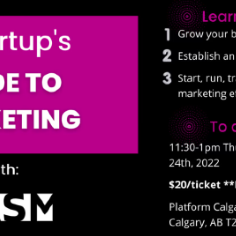 SPARKS ST., SPARKS ST., OTTAWA, ON, CANADA (STARTUP CANADA)-/&#x1f449; &#8220;THIS WEEK AT STARTUP CANADA //&#x270d;&#xfe0f; A Guide to Startup Marketing at Innovation Week”- POWERED BY JOAMA CONSULTING : NOV. 14, 2022