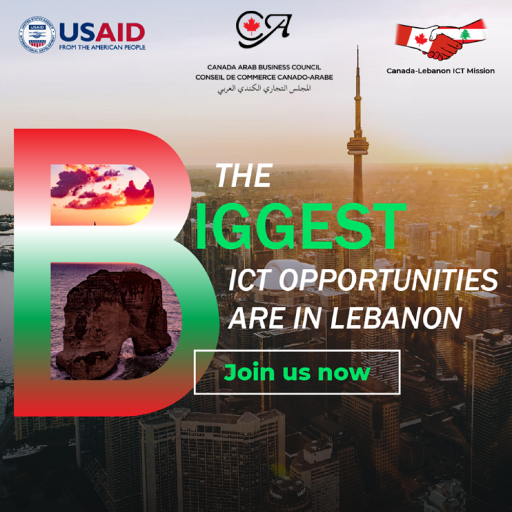  Lebanese ICT &#x1f91d; ADELAIDE STREET WEST, TORONTO, ON, CANADA (CANADA ARAB BUSINESS COUNCIL-CABC)/ &#x1f449; “**DONT MISS OUT ON THIS OPPORTUNITY** B2B Virtual Meetings &#8211; Lebanese ICT mission to Canada” // &#x270d;&#xfe0f; “January &#8211; February 2023”/ POWERED BY: JOAMA CONSULTING – JAN. 19, 2023