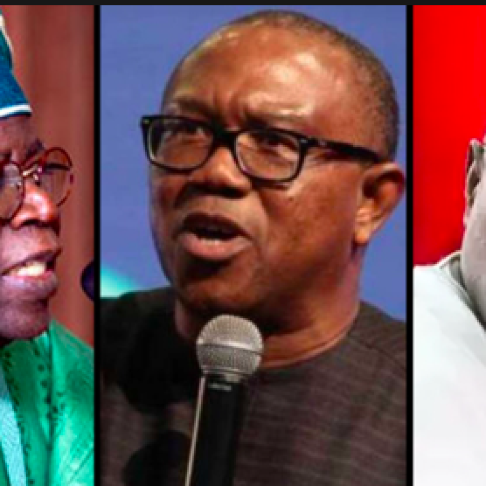 Day D-0 (Saturday, Feb. 25, 2023) &#x1f91d; Nigeria 2023 Election” &#x270d;&#xfe0f; “Who are the presidential candidates?” &#x1f449; “Only three out of 18 &#8230; Bola Tinubu, Atiku Abubakar and Peter Obi each believe &#8230;&#8221;, Cristina Krippahl / POWERED BY: JOAMA CONSULTING – FEB. 24, 2023
